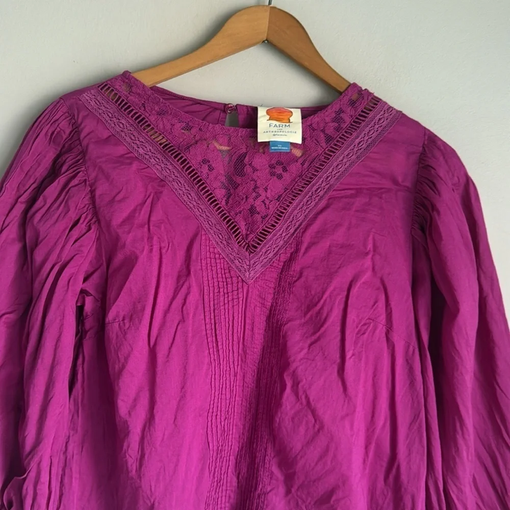 Farm Rio Anthropologie Kelsie Blouse Size XS